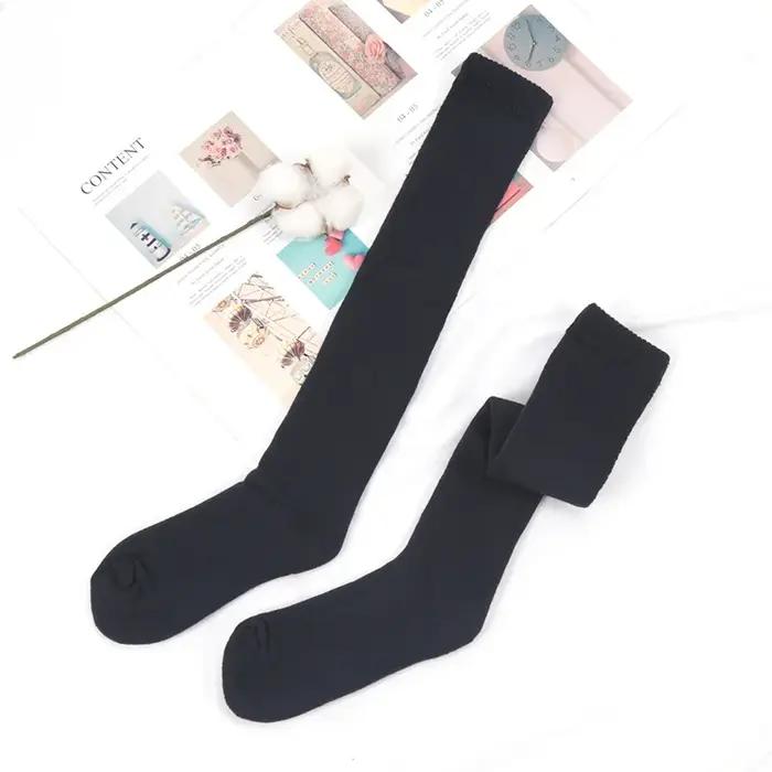 Chaussettes Genou Homme Hiver Harajuku Laine Chaleur Compression Cyclisme Coton Épaisses Cadeau