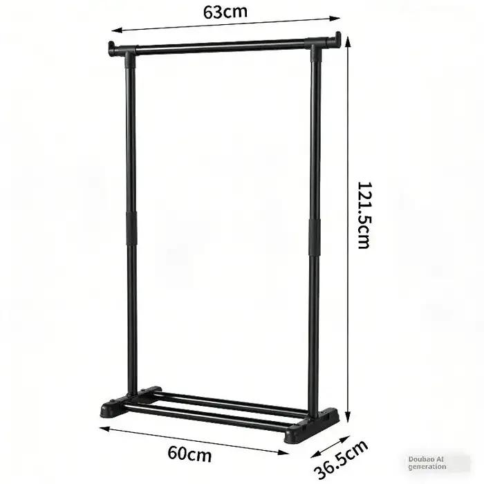 Séchoir à linge de chambre à coucher, support de rangement pour vêtements de salon, portant simple r