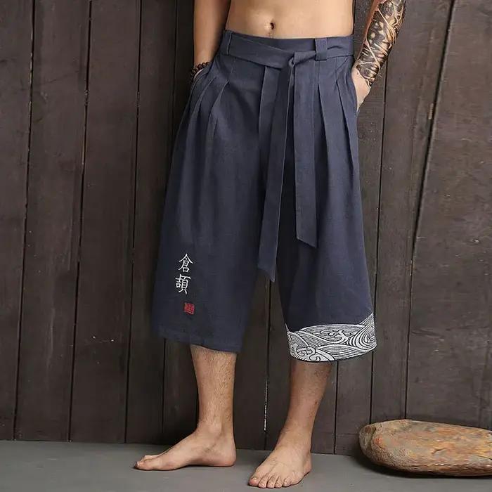 Pantalon traditionnel Kimono japonais pour hommes