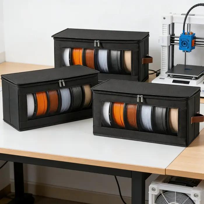 Sac de rangement pour filament - Conteneurs de stockage de filament pour imprimante 3D, support pour accessoires d'impression 3D pour la maison, le bureau, l'atelier