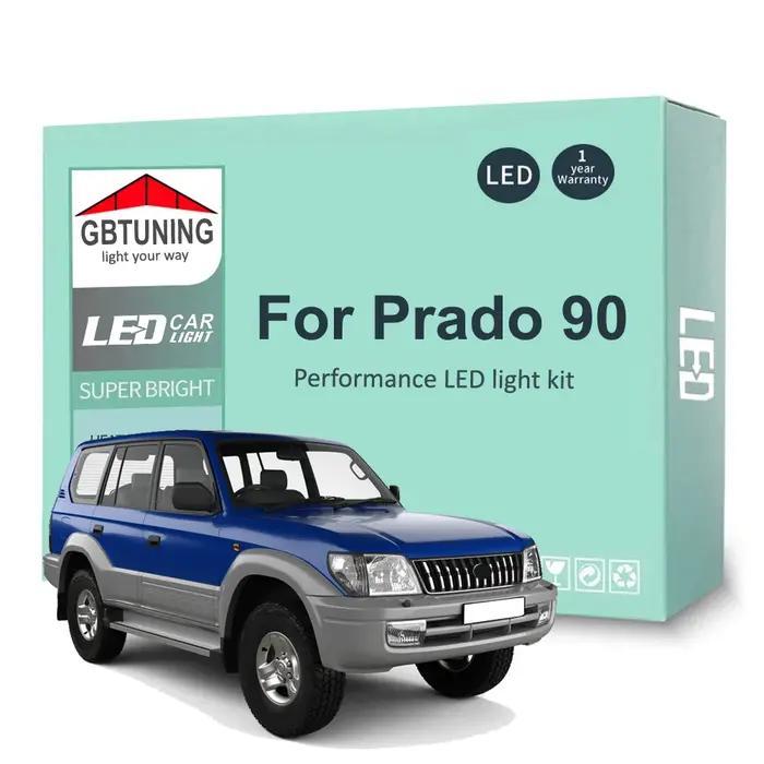 Kit d'ampoules LED pour intérieur de véhicule, 12 pièces, pour Toyota Prado 90 1996 1997 1998 1999 2