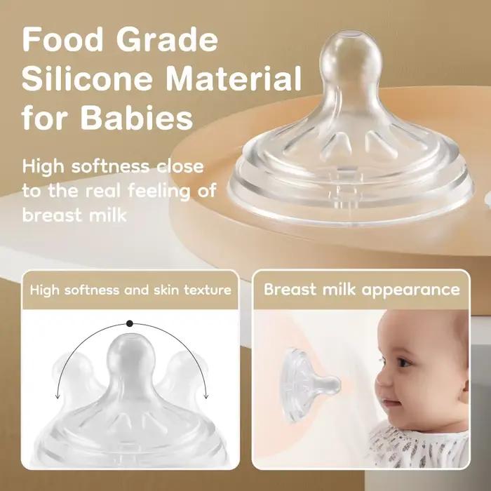 Biberon pour bébé 150/240/330ML, biberons en PP pour nouveau-né, anti-étouffement, anti-flatulence,