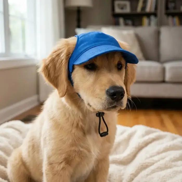 Casquette de baseball ajustable pour chien avec trous pour les oreilles