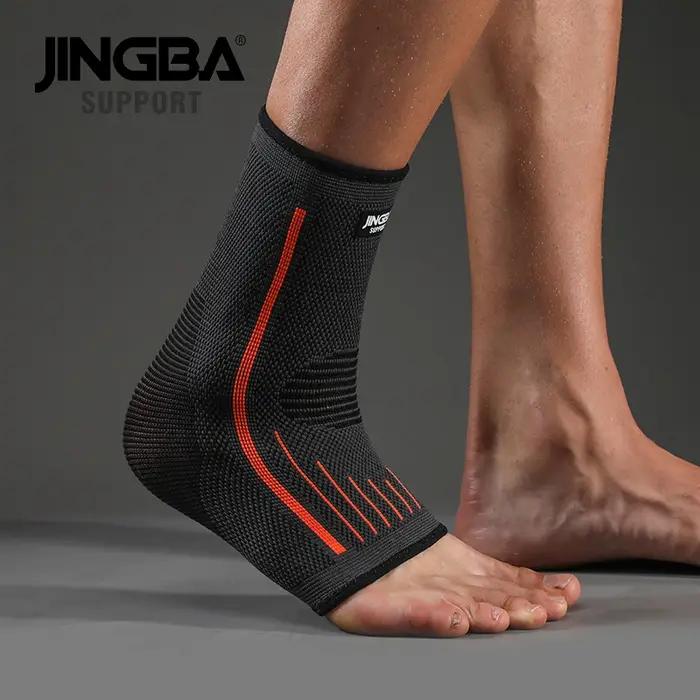 JINGBA SUPPORT 1 pièces Compression 3D sangle en Nylon ceinture protecteur de cheville Football chev