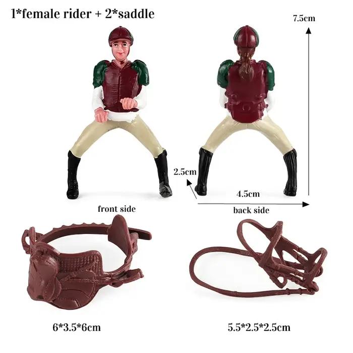Cheval Miniature Cowboy goujon ferme Stable cavalier figurines d'action modèle Animal Appaloosa Harv