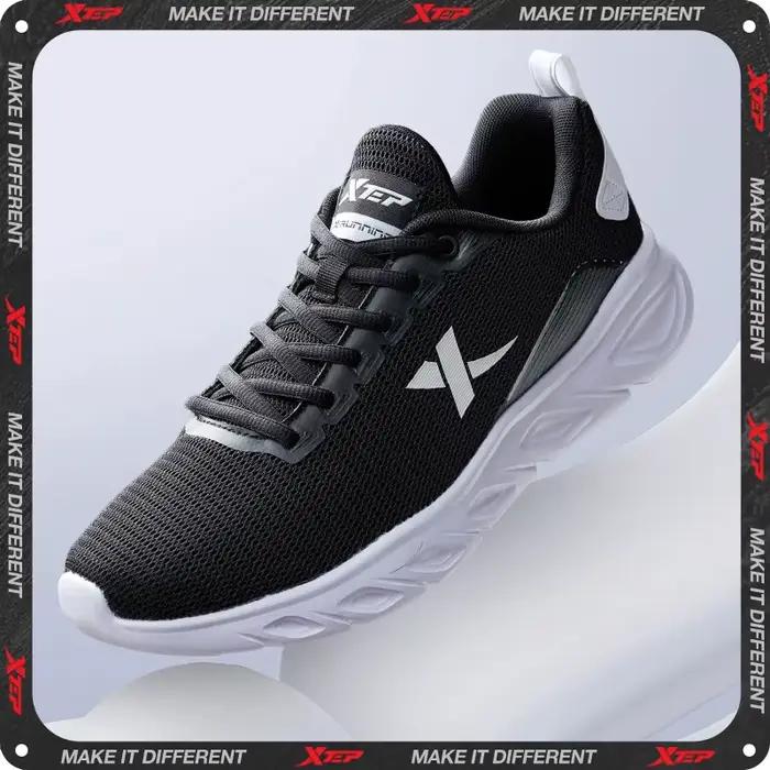 Xtep-Chaussures de course décontractées pour hommes, baskets de rue, chaussures de sport, coussin de