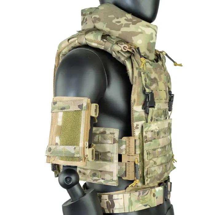 Gilet tactique Kit de protection extensible Plastron universel/Protection de cou/Plateforme de jambe/Protection de la cuisse/Protection de l'aine