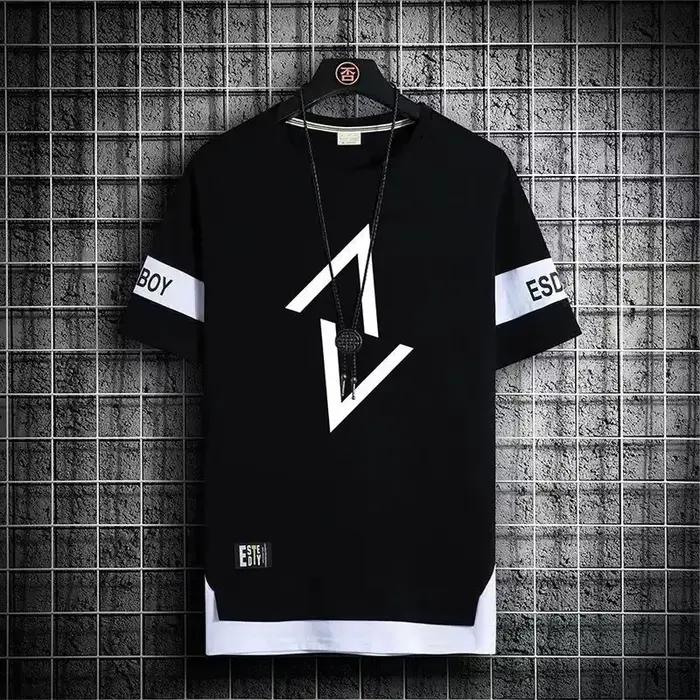 T-shirt marque hommes vêtements T-Shirts mode à manches courtes t-shirt Streetwear été col rond T-Shirts homme Sport vêtements de Sport Vintage