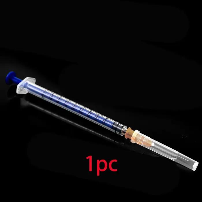 Seringue jetable de 1 ml pour animaux de ferme avec aiguille de 1 pouce pour soins vétérinaires et administration de médicaments en élevage