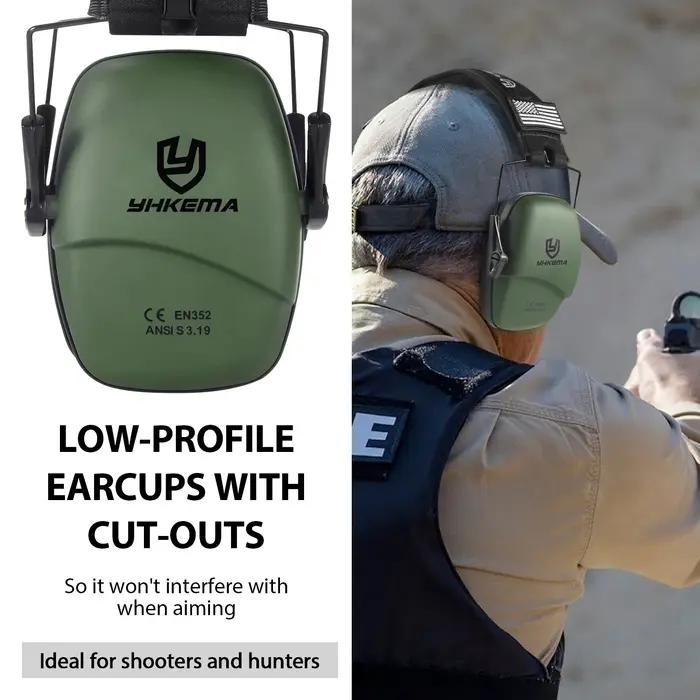 Casque antibruit tactique pour chasse et tir avec réduction de bruit de 24 dB pour protection auditive en plein air et en environnement industriel