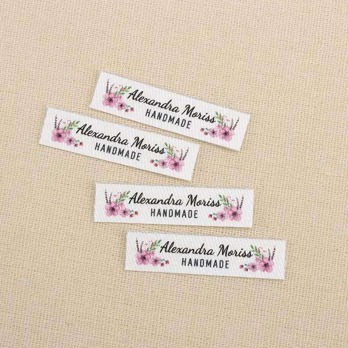 Étiquettes de repassage, logo ou texte, marque personnalisée 40x10 mm, fer à repasser et à coudre po