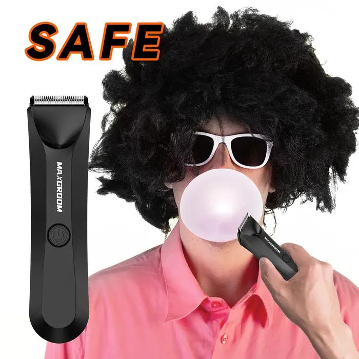 MAXGROOM corps tondeuse à cheveux rasoir pour hommes tondeuse à billes pour l'aine pubienne lame en