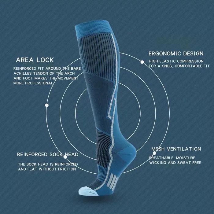 Chaussettes de compression pour chasse - Thermosokken homme diabétique varices sport outdoor