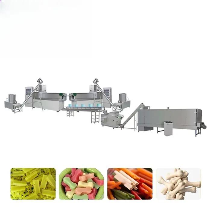 Ligne de production automatique de friandises pour animaux de compagnie à haut rendement, machine de
