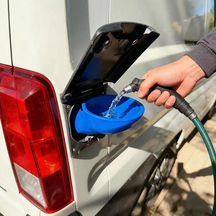 Entonnoir de remplissage d'eau pour camping-cars