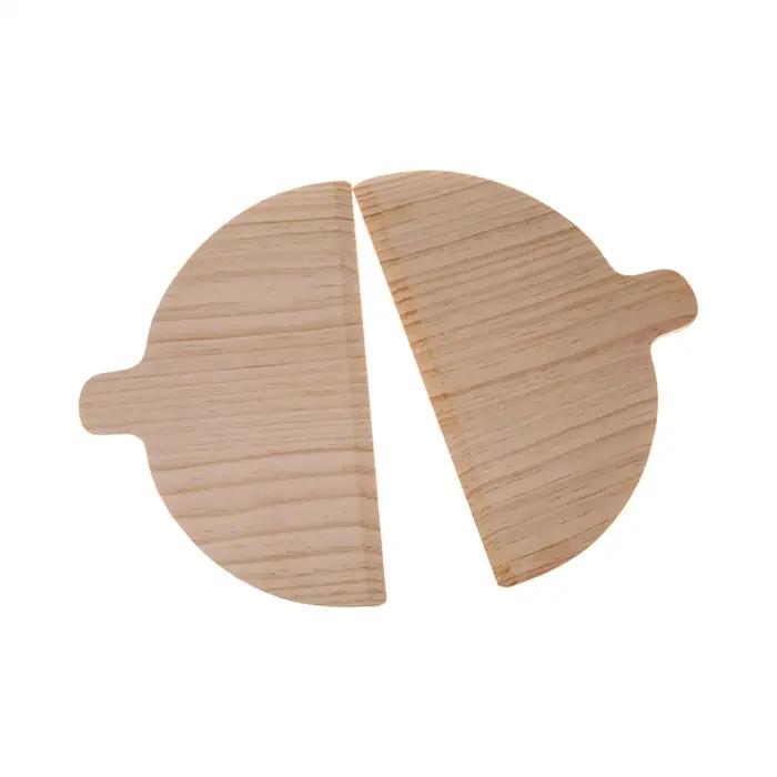 Palette à Pizza demi-ronde en bois pour la cuisson et la manipulation de pizzas et autres aliments dans les cuisines domestiques et professionnelles