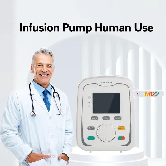Pompe à perfusion IV à double usage (humain et vétérinaire) MI22, équipement de perfusion portable p