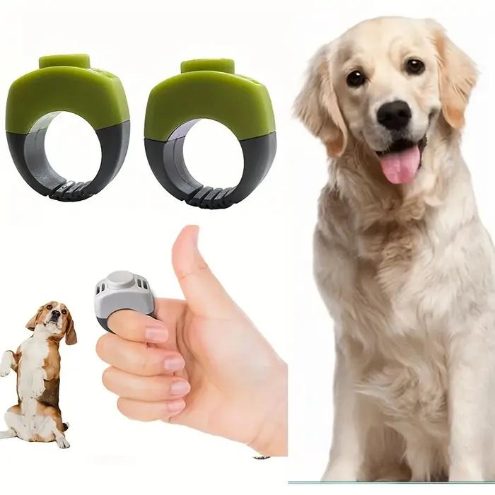 Un clicker en forme d'anneau pour l'entraînement des chiens