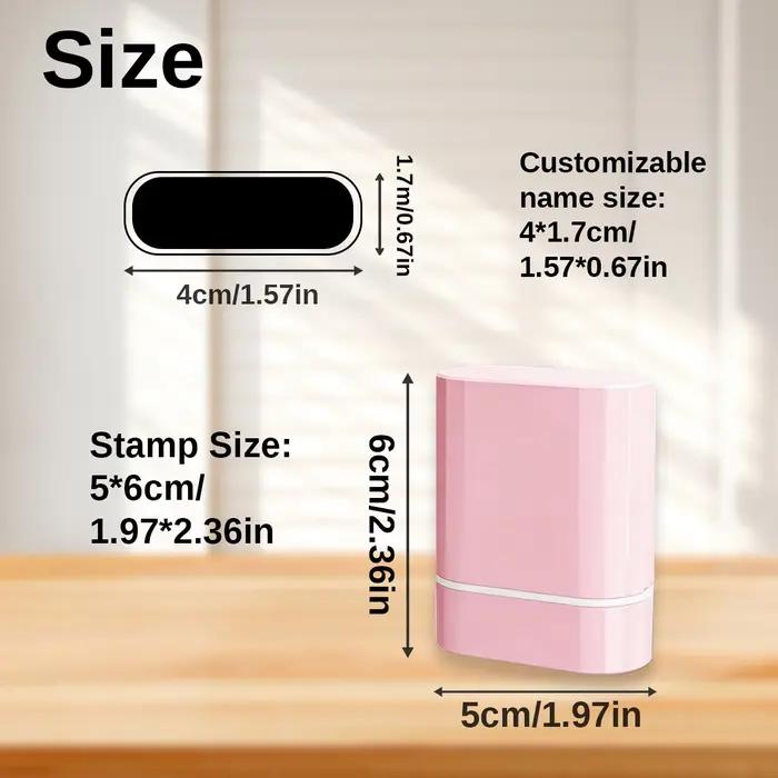 Tampon nominatif personnalisable couleur unie pour vêtements pour vêtements et accessoires personnalisation facile et durable pour couturiers et amateurs occassions spéciales et cadeaux