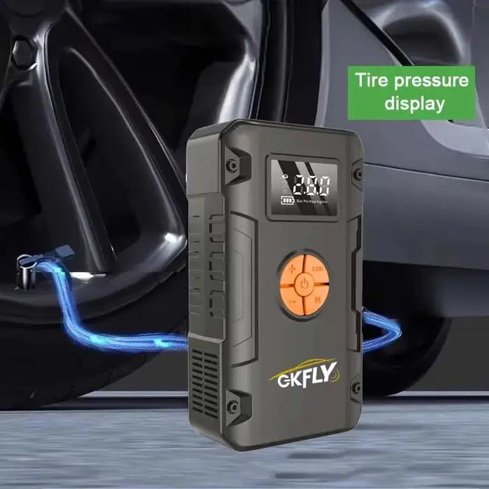 Démarreur de voiture portable 4000A, compresseur d'air 150 PSI, batterie externe 59,2 Wh, gonfleur d