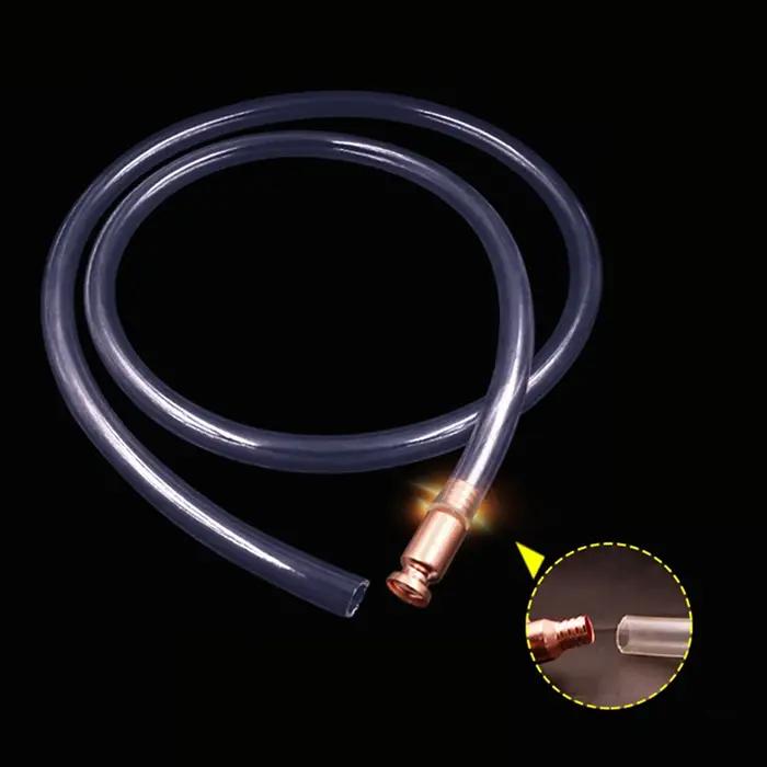 Siphon en cuivre rouge pour ravitaillement essence carburant sécurité tuyau auto-amorçant flexible pour automobilistes passionnés