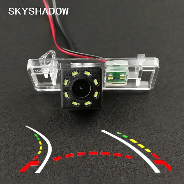 Caméra arrière CCD sans fil pour voiture, Fisheye 4 8 12 Led dynamique, pour Peugeot 307 308 408 508