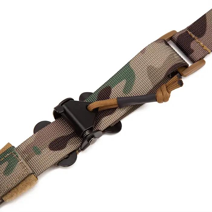 Sangle tactique modulaire en nylon robuste pour chasseurs et tireurs sportifs - Slingster - 2,25 pouces de large - confort rembourré - ajustement rapide - multiple couleurs - pour chasse et combat