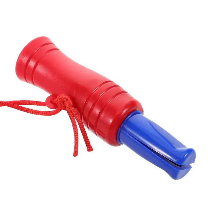 Appel de canard simulé pour chasse - Sifflet plastique léger - Son clair et puissant - Porte-clés inclus