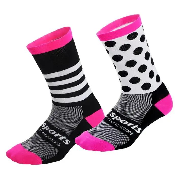 Chaussettes Cyclisme Course Skateboard Élastiques Respirantes Absorption Transpiration Mi-tube