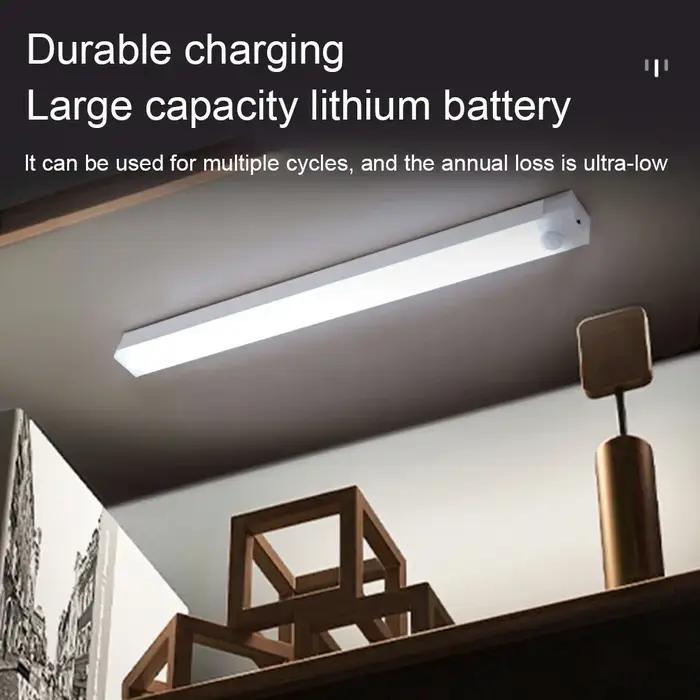 Type C LED Rechargeable veilleuse PIR capteur de mouvement sous armoire lampe pour cuisine armoire c