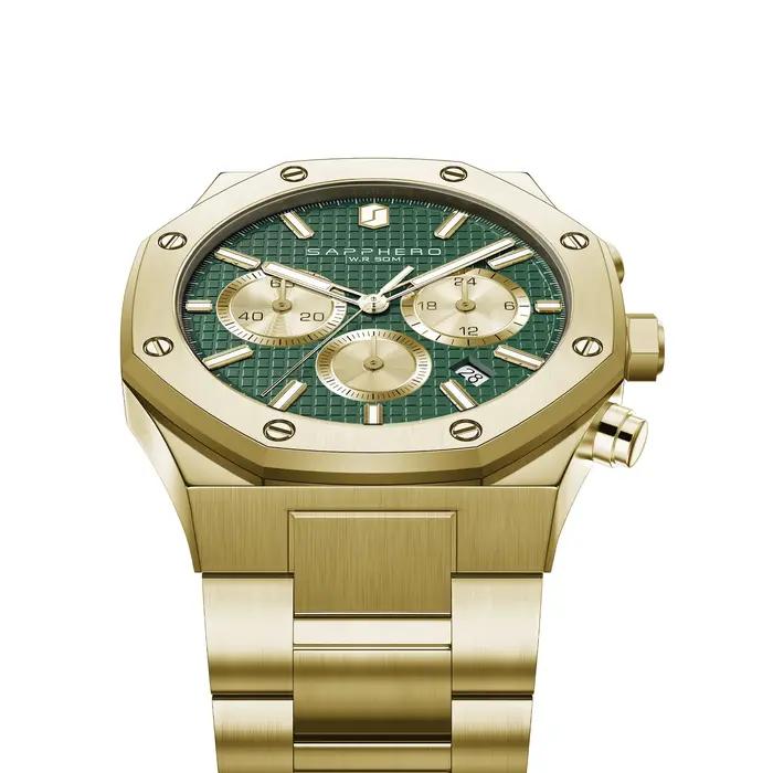Montre Homme SAPPHERO Business Style Acier Inoxydable Étanche Chronomètre Précision Cadeau Professionnel