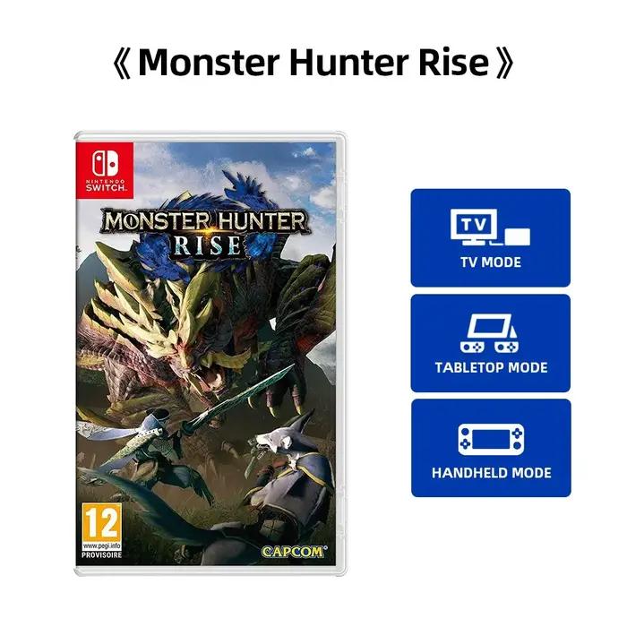 Jeu Monster Hunter Rise en carte de jeu pour Nintendo Switch, Action, Exploration, Monstres Terrifiants, Multijoueur, Modes Télévision Table Portable