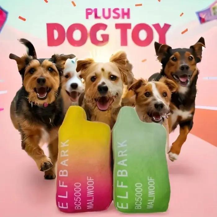 Jouet en peluche pour chien Elfbark, résistant aux morsures, avec couineur, pour chiens de petite, moyenne et grande taille, accessoires de jeu pour animaux de compagnie mignons