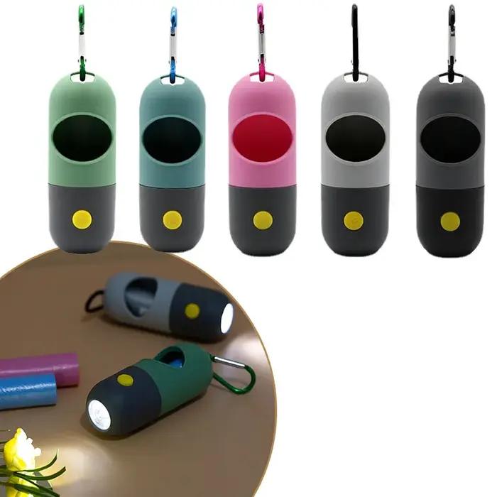 Distributeur de sacs de merde de chien à lumière LED