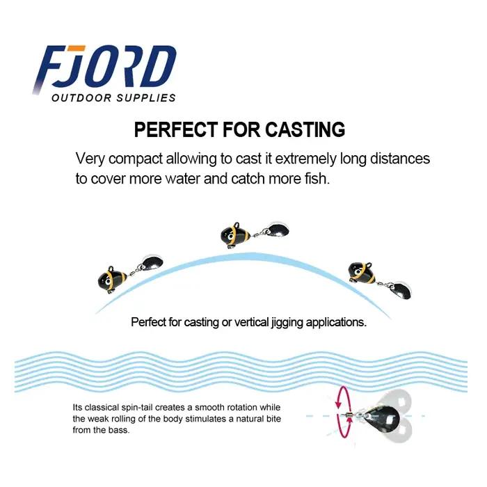 FJORD Spinner cuillère métal VIB queue réglage rapide 7g 10.5g 14g Swimbait leurre de pêche Mini gab