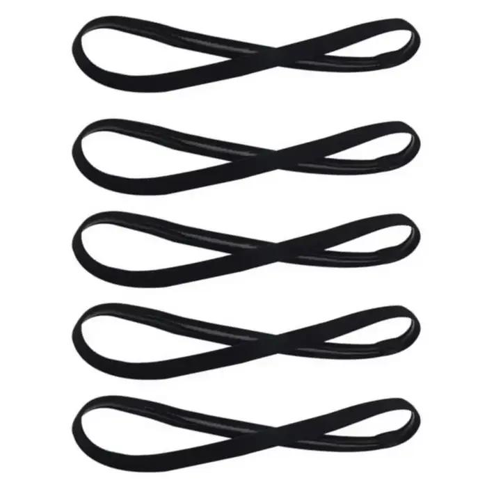 5 pièces couleur bonbon femmes hommes Yoga bandes de cheveux Sport bandeau filles Sport anti-dérapan