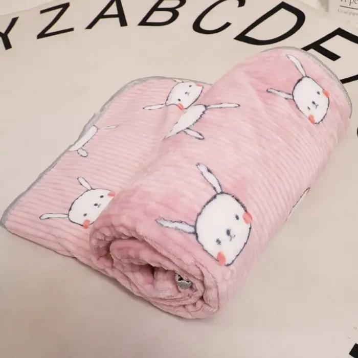 Nouvelle couverture d'été pour chien couverture de climatisation pour animaux de compagnie couverture de lit en flanelle douce au toucher couverture de sommeil confortable pour chien de chat de dessin