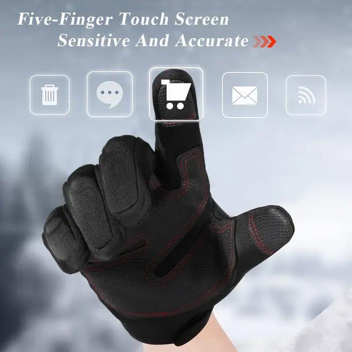 Gants thermiques à écran tactile, équipement de protection, coupe-vent, non ald, sports de plein air