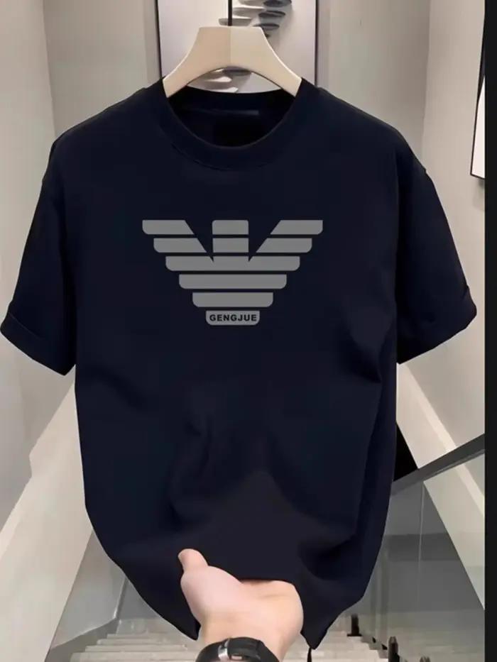 Nouveau T-shirt Décontracté Classique à Logo Tendance 2026 – Marque Haut de Gamme Unisexe en Coton Pur Polyvalent