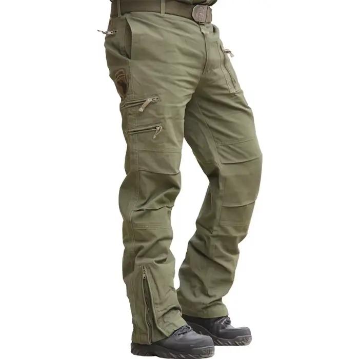 Pantalon combat chasse camouflage droit zip cargo résistant montagne outdoor homme