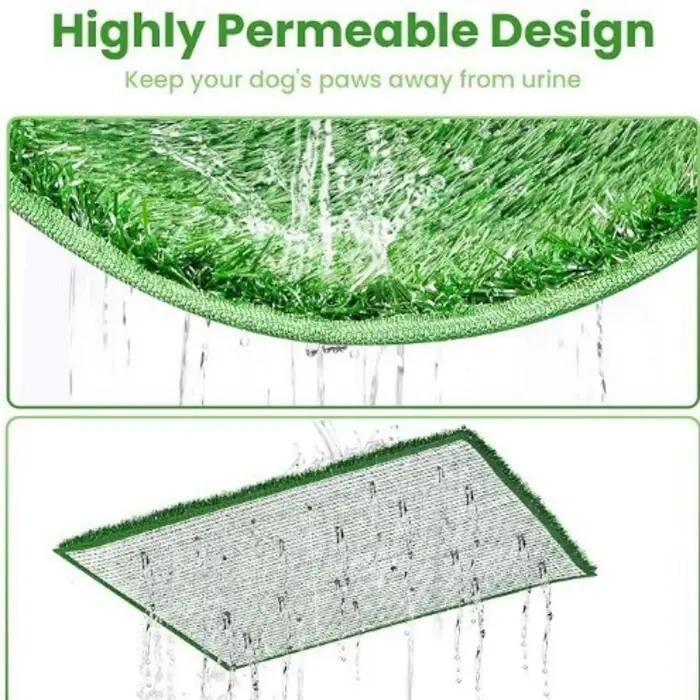 Tapis d'herbe artificielle pour chien lavable ultime