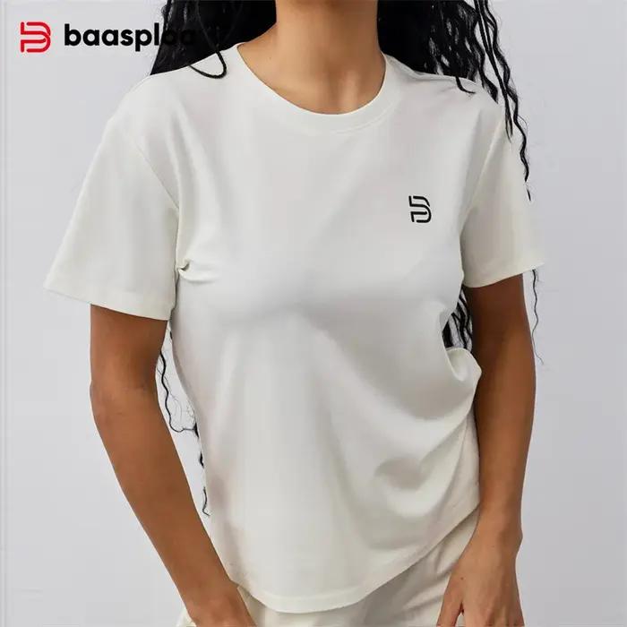 Baasploa-T-Shirt de dehors Respirant pour Femme et Homme, Vêtement de Haute Qualité, à vaccage Rapid