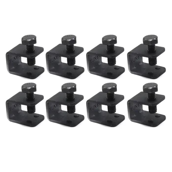Apktnka 8x garde-boue universels garde-boue noir C U pinces boulon sur sans Clips de perçage pour vo
