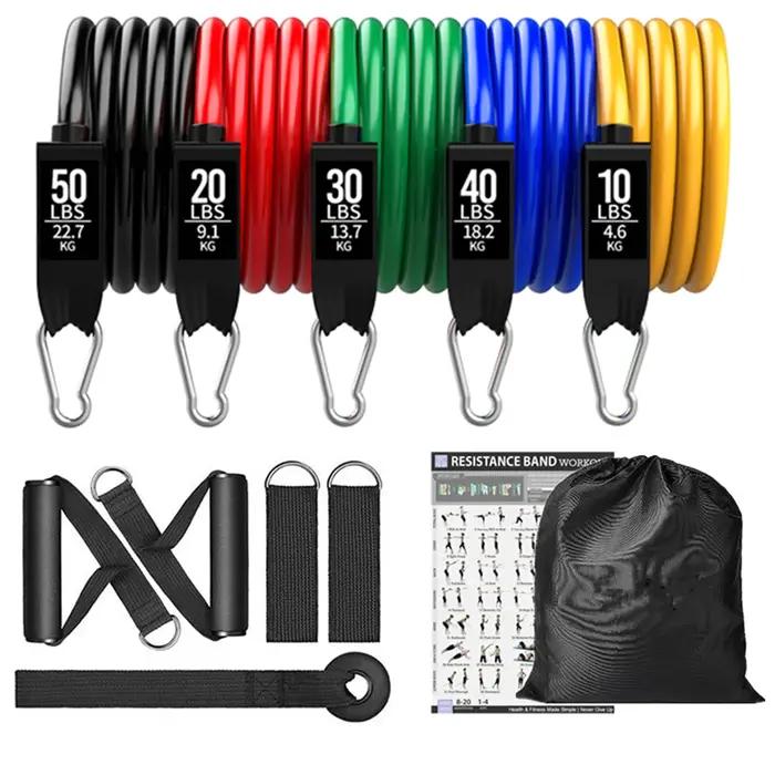 Ensemble de bandes de résistance pour exercices de Fitness