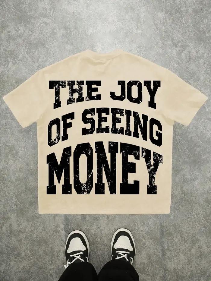 Le nouveau T-shirt pour hommes pour l'été 2025 comprend un motif de lettres 3D décontracté, à la mod