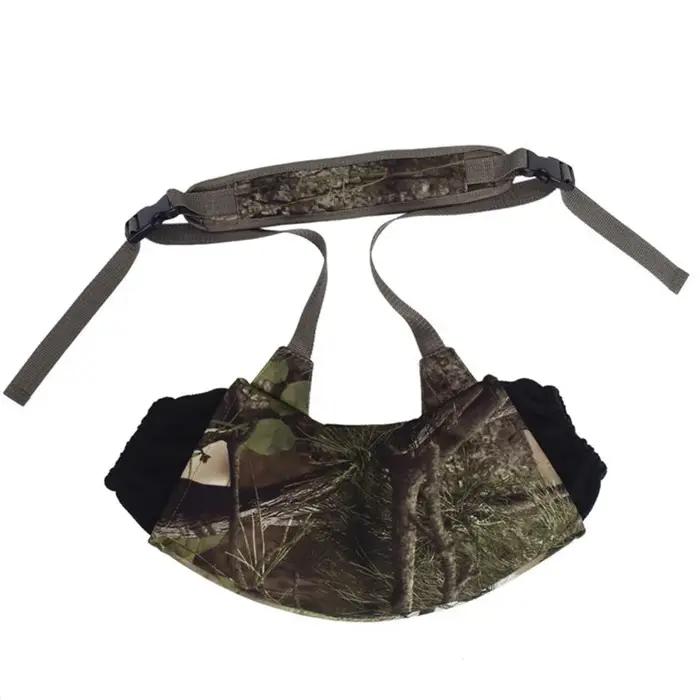 Gants tactiques d'hiver épais camouflage bionique : chasse et pêche avec attache-cou intégrée