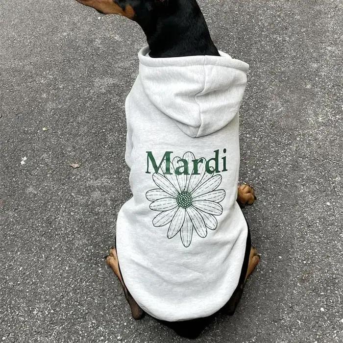 Grand chien à capuche hiver vêtements chauds pour Doberman berger allemand sweat-shirt à la mode