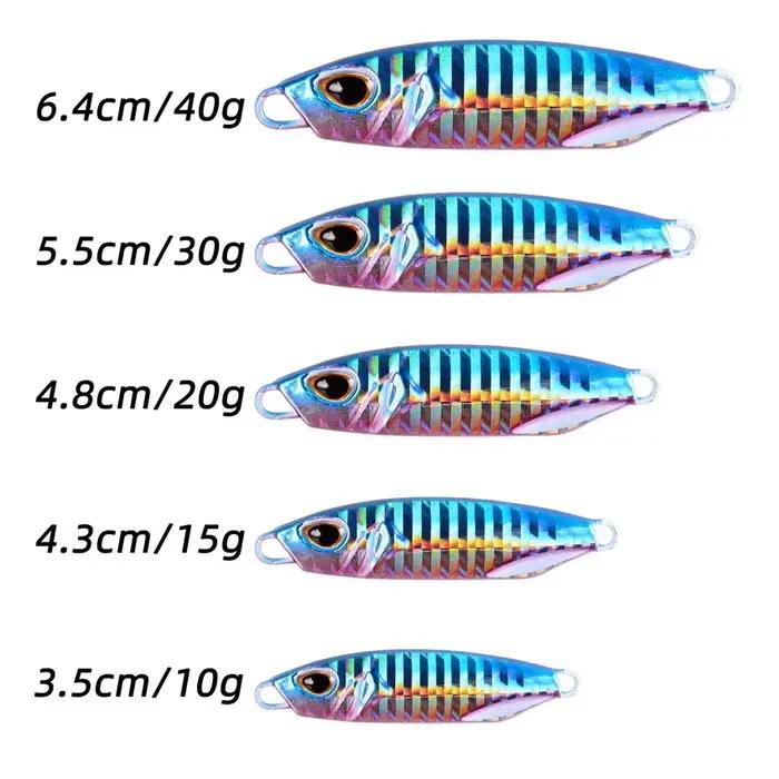 2023 Japen métal moulé gabarit cuillère 10/15/20/30/40g rivage coulée gabarits poisson bar de mer le