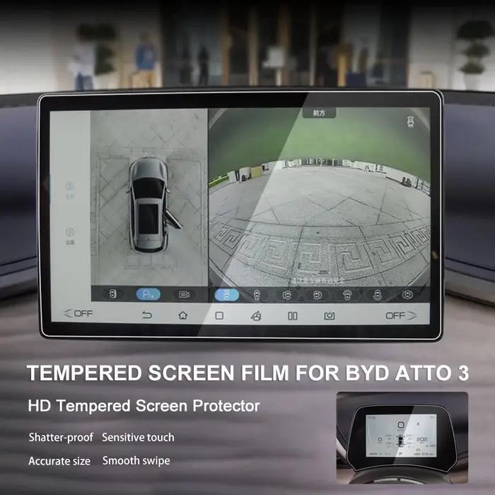 Protecteur d'écran tactile pour BYD Atto 3 Yuan Plus Seal Dolphin 2022 2023 2024, verre trempé 12.8