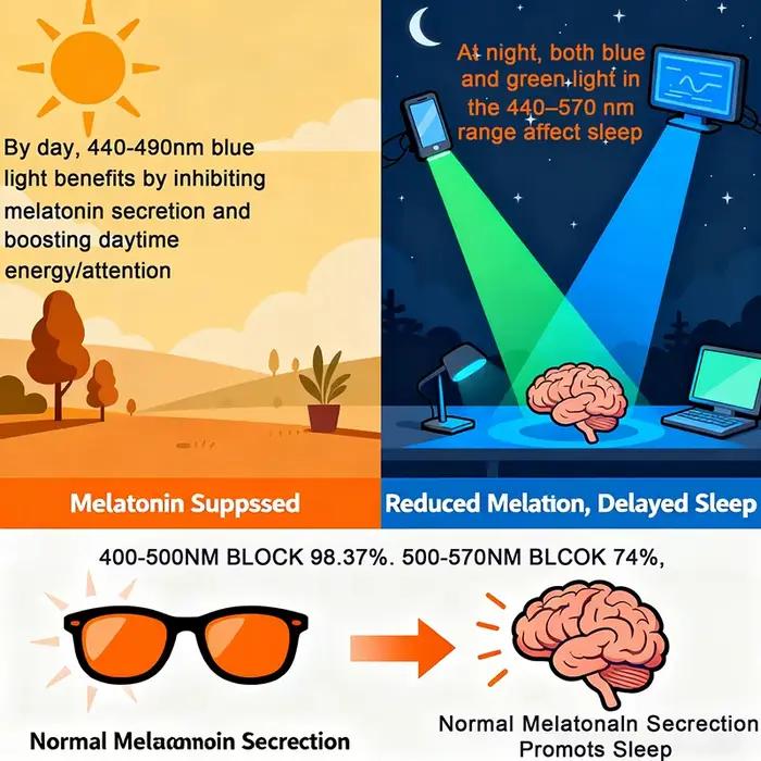 SHINU sommeil meilleurs lentilles rouges lunettes à filtre de lumière bleue pour hommes oculaires or
